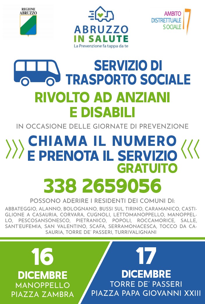 SERVIZIO DI TRASPORTO SOCIALE