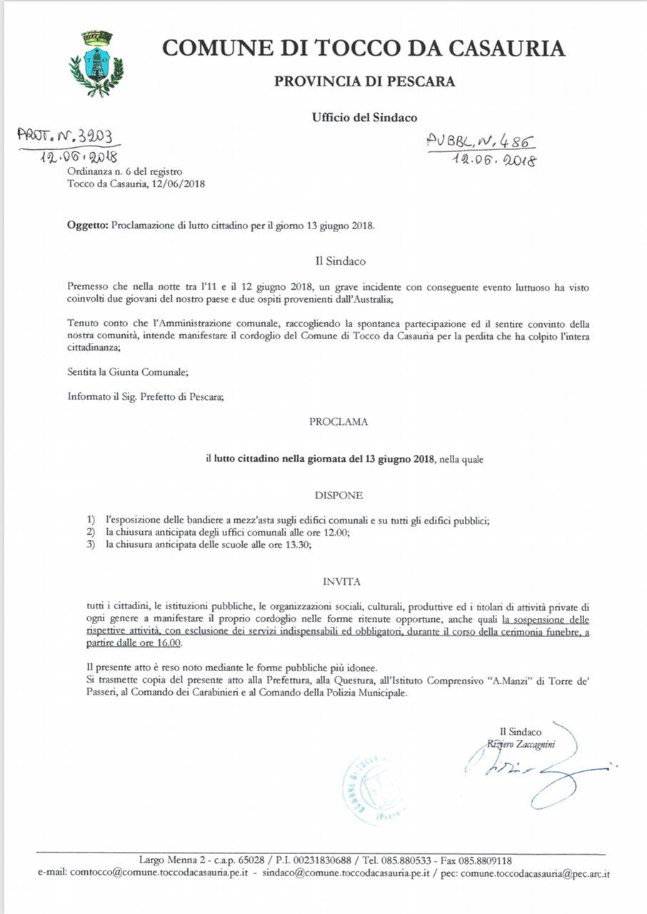 Lutto Cittadino