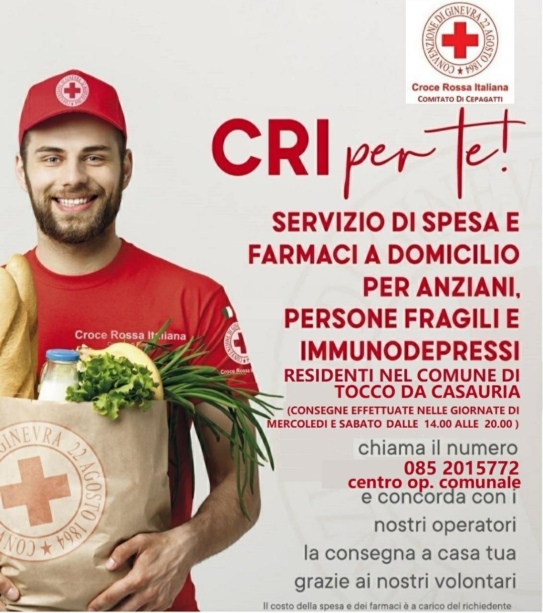 SERVIZIO SPESA A DOMICILIO- IN COLLABORAZIONE CON CROCE ROSSA ITALIANA