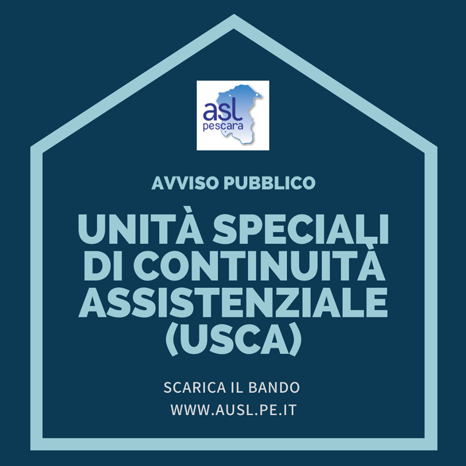 Bando AUSL Pescara per Unità Speciali di Continuità Assistenziale 