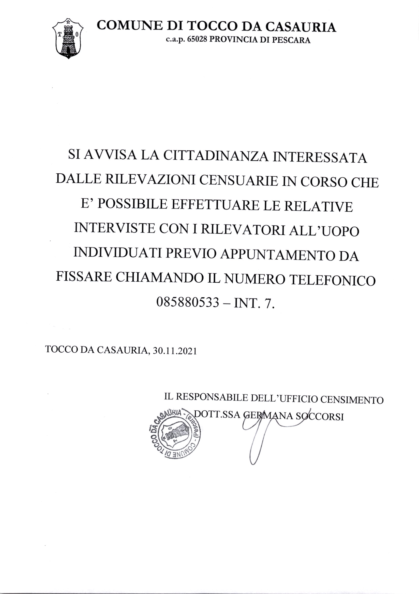 ISTAT - AVVISO